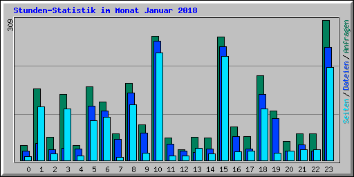 Stunden-Statistik im Monat Januar 2018