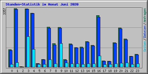 Stunden-Statistik im Monat Juni 2020