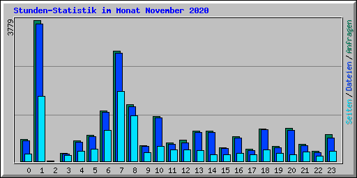 Stunden-Statistik im Monat November 2020